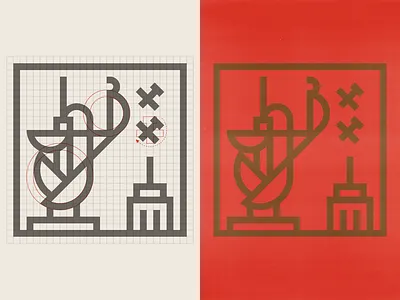 Kongquering The City branding geometric design icon icon set icondesign kingkong logo logogrid logotype modernism modernist logo swiss style