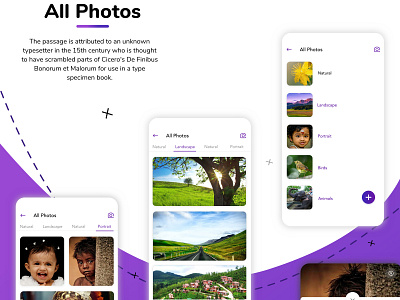 All photos Screen app ui