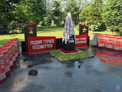 Avenue of the Heroes 3dmodel avenue blender design heroes la7rev lumion michaellazarev military poligon restoration