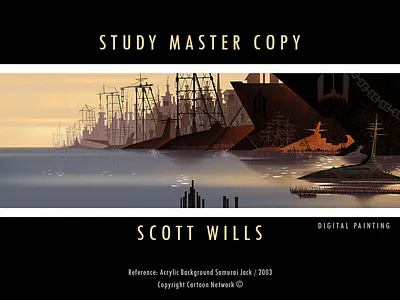 Study Background Animation animation background conceptart digital 2d digitalart illustration samurai jack