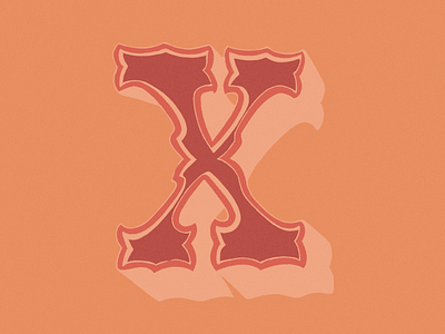 36 days of type - X 36 days of type design digital illustration illustration letter lettering procreate typography typography design