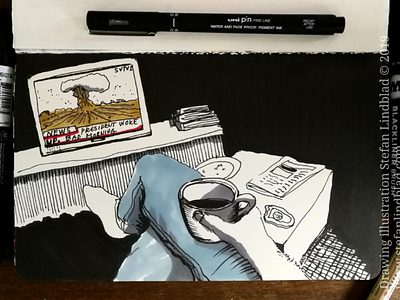 Drawing at breakfast illustrator drawings