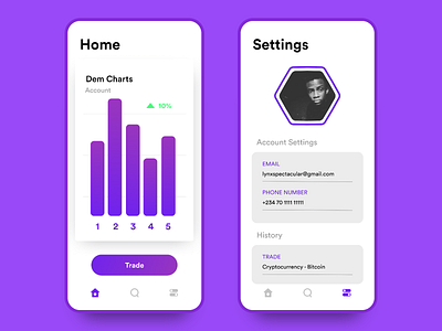 Trade App Concept adobe xd animation app branding design icon illustration illustrator lettering logo logo design minimal typography ui ui design ux web web design webdesign website