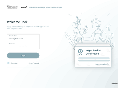 Login Screen for Applications Management app creative design design illustration typography ui ux ux design web website