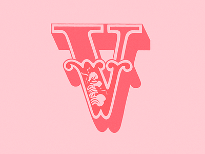 36 days of type - V 36 days of type design digital illustration illustration letter lettering procreate typography typography design v