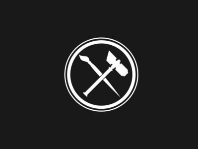Manhammer Studios Logo branding design logo logo design logodesign mark painting studio