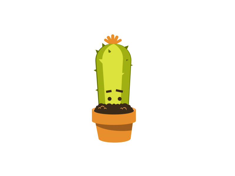 ..Wait a minute..🤔 2d animation art cute design funny gifonly illustration imessage message motiongraphics plants sticker stickers