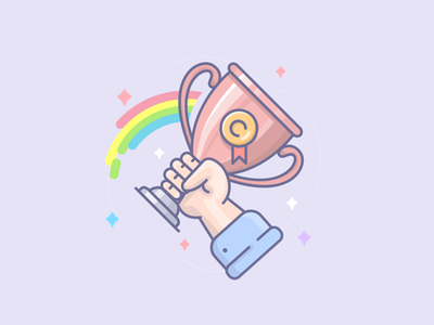 Winner illustration design awards congratulations cup cups good great illustration nice success vector winner winners