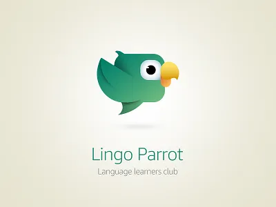 Lingo Parrot Logo Variation2 branding digital icon illustration logo vector