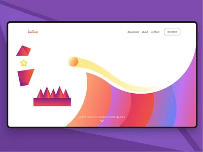 My First Game design illustration illustrator ui ux web website