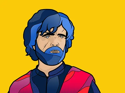 Tyrion Lannister adobe adobe illustrator color design game of thrones gameofthrones got illustration illustrator lannister tyrion tyrion lannister yellow