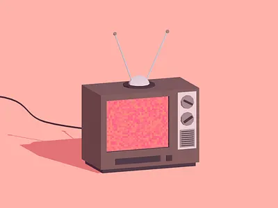Old TV 3d blender illustration low poly lowpoly minimalist retro television tv unity unity3d