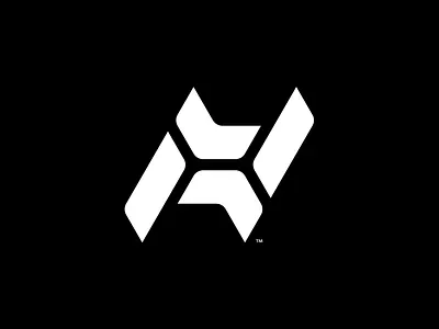 X brand emblem h letter logo logotype mase maserekt monogram negative space negativespace symbol x