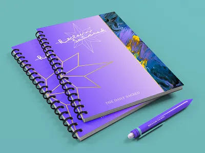 RECLAIM SACRED | Notebook brand designer brand identity design branding creative creative direction graphic design graphic designer illustration layout logo notebook design typography