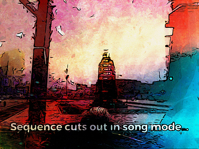 | M|55 abstract art glitch landscape