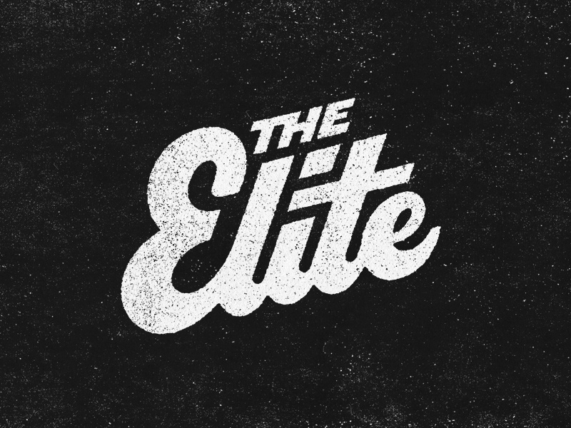 Example of The Elite Hand Lettering
