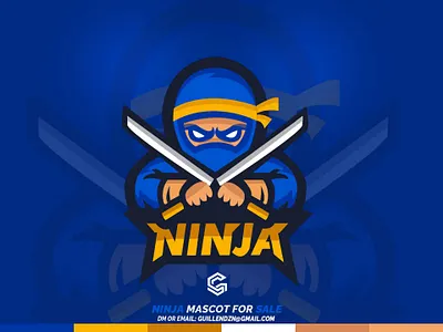 NINJA Mascot for SALE branding design drawing esports gaming gaminglogo illustration logo logodesign logoesport logosports logotype mark mascot logo design ninja ninjalogo sketch sports illustrated vector