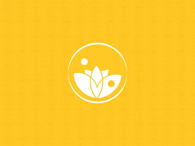 Lotus branding essential oils logo lotus ying yang zen