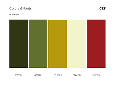 Mushroom app branding clean color palette color palettes design font pairings fonts gradients illustration logo mushroom simple type typography ui ux vector web website