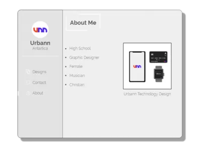 Urbann: About Me app clean flat identity illustration minimal ui vector