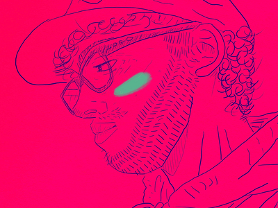 Self Study art blush design designer doodle ftm gesture glasses illustration man scribble shy