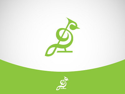 Birdsong Logo adobe illustrator animal bird birdsong clean icon identity illustration logo logo design logodesign mark minimalist music note simple song symbol vector
