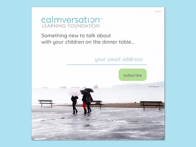 Daily UI Design Challenge 26: Subscribe 100 day challenge app calm copywriting dailyui design ui ux web