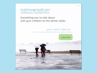 Daily UI Design Challenge 26: Subscribe 100 day challenge app calm copywriting dailyui design ui ux web