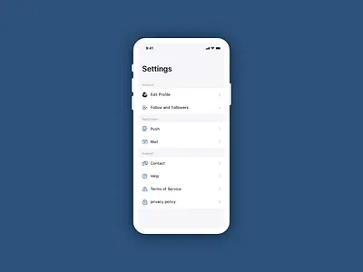 Daily UI 007 - Settings daily daily 100 challenge dailyui dailyui007 design ios setting settings ui