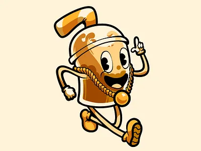 Boba Tea. boba boba tea bubble tea cartoon character drink illustration mascot milk tea