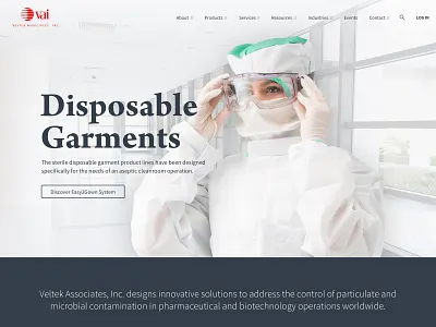 Veltek Associates Unused Design designs ui website