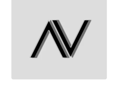A V Rebranding av clean design flat identity minimal vector