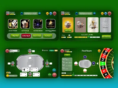 Game design for Poker app game game design ui design user experience user interface ux design web game