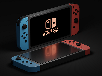 Nintendo™ Switch 3d blender3d c4d cgi cycles illustraion illustration lowpoly nintendo nintendo switch render