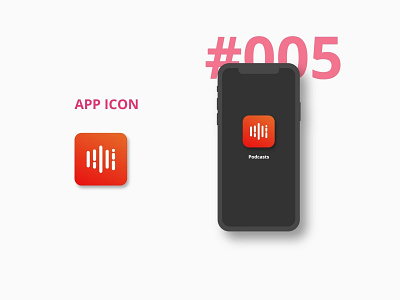 Daily UI - 005 | App Icon 005 app icon dailyui day 5 design icon podcast ui uidesign vector