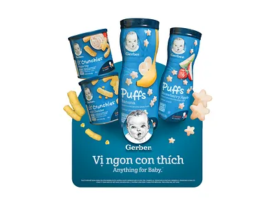 Gerber Wobbler graphic design saigon vietnam