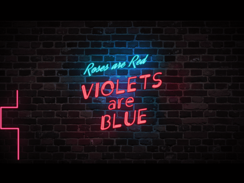 neon lights adobe after effects animation colors design logo neon neon light neon sign night text