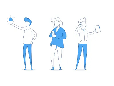 Website Illustrations for Till branding color design identity illustration inspiration lines minimal