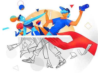 The Colors of the Reality colors community dance hoppyness life lifestyle millenials people poster smartphone young