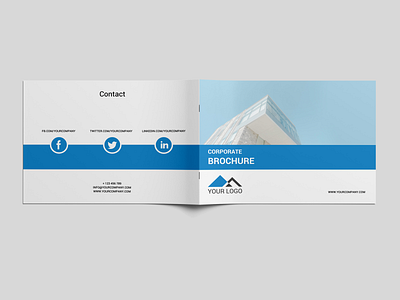 Corporate Business Brochure Psd Template a5 brochure corporate corporate business card print psd