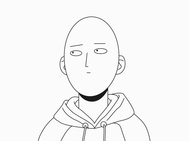 One Punch Man 2d illustration octane