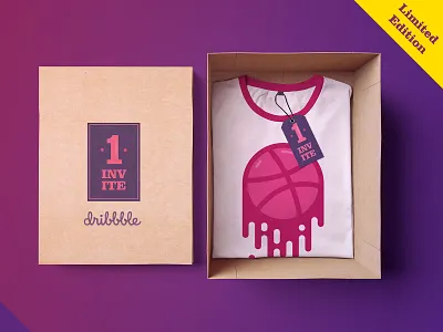 Dribbble Invite dribbble dribbble invite dribbbleinvite graphic design invite print print design tshirt tshirt design vector