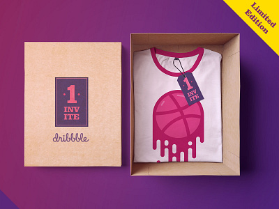 Dribbble Invite dribbble dribbble invite dribbbleinvite graphic design invite print print design tshirt tshirt design vector