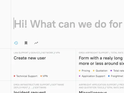 Ticket submission / Visual exploration 11 exploration interface visual design