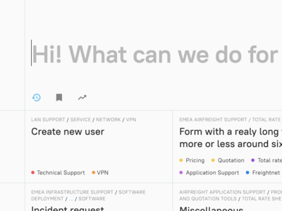 Ticket submission / Visual exploration 11 exploration interface visual design