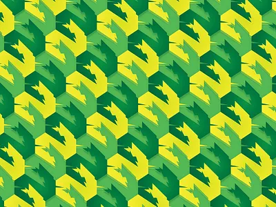 Lagos africa green illustration lagos pattern yellow