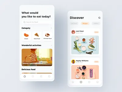 Gourmet interface ui ux 动画 卷筒纸 向量 商标 图标 应用 插图 设计