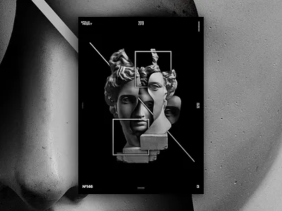 Square Poster #146 apollo challenge conception creation creativity design challenge design experiment graphic design graphic designer grayscale inspiration minimalist photoshop poster poster art poster design process speed art