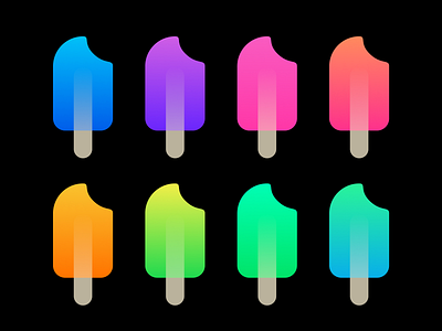 Tasty Gradients. Batch 1 clean dailyui figma food gradient gradients popsicle ui