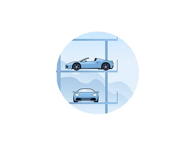 Super Car blank page illustration
